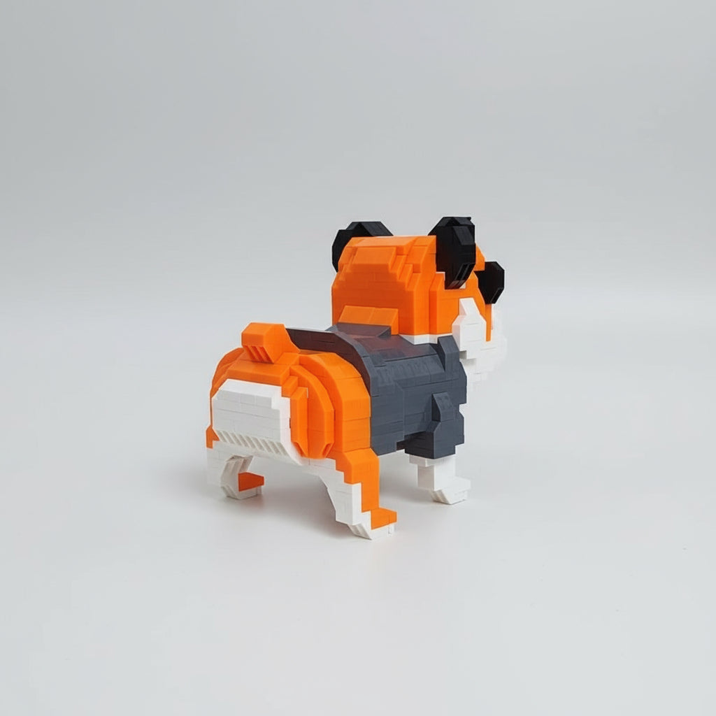 Bulldog Met Zonnebril Bouwblokjes
