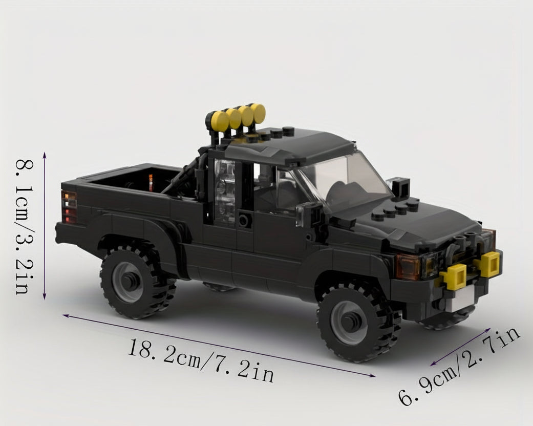 Zwarte Pick-up | Bouwsteentjes