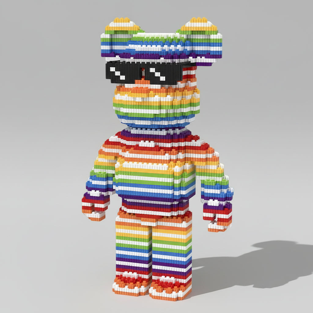 Regenboog beer | Bouwsteentjes