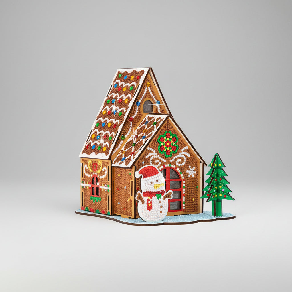Kerst huis | Bouwpakket | Diamond painting