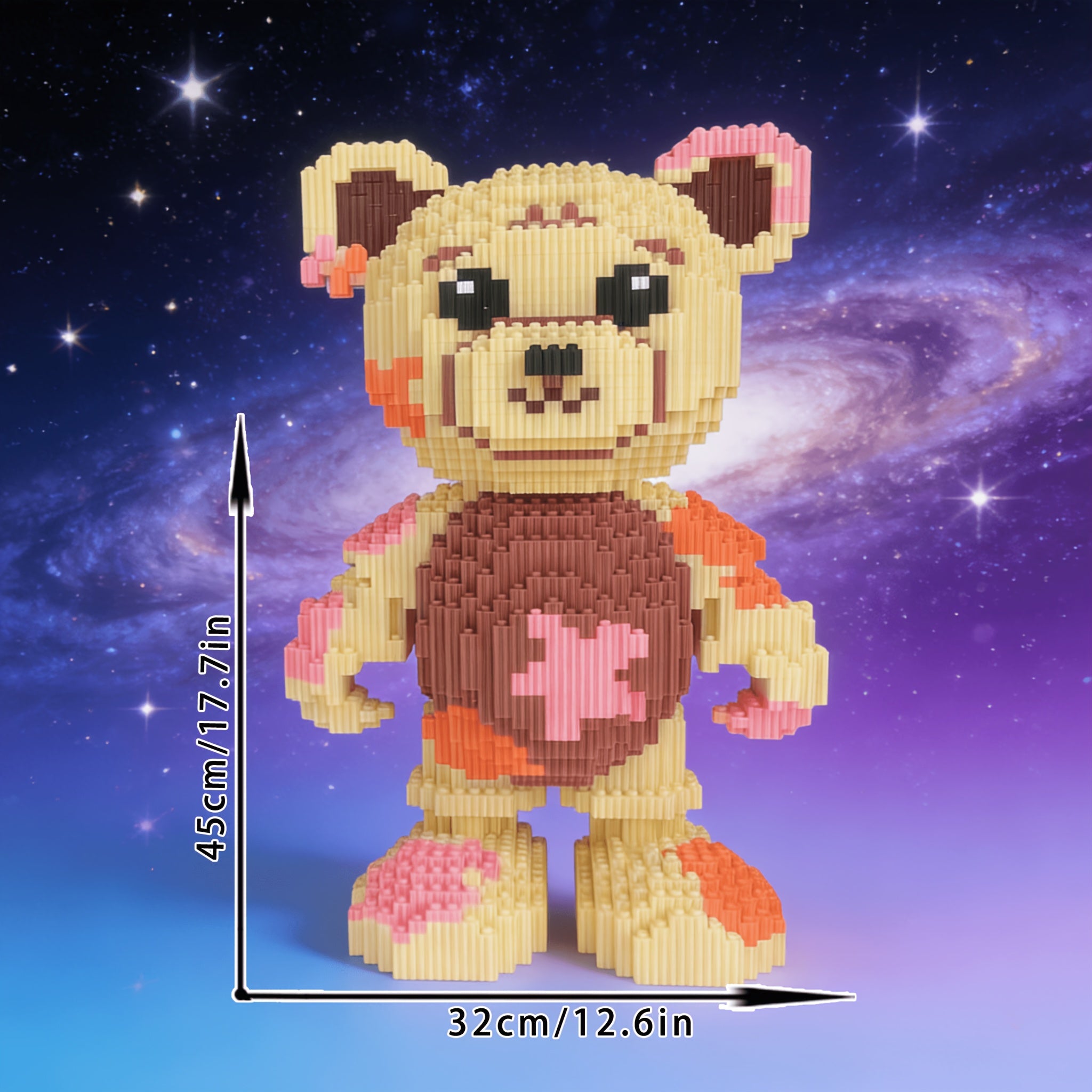Meisjes teddybeer | Bouwsteentjes