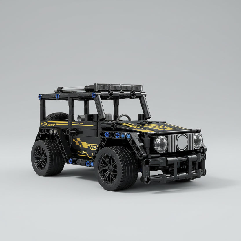 Zwarte Offroad Auto | Bouwsteentjes