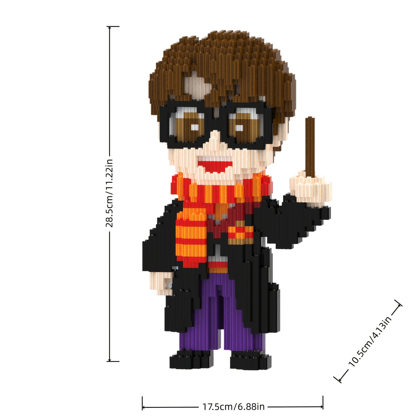 Jongen met bril en sjaal | Bouwsteentjes