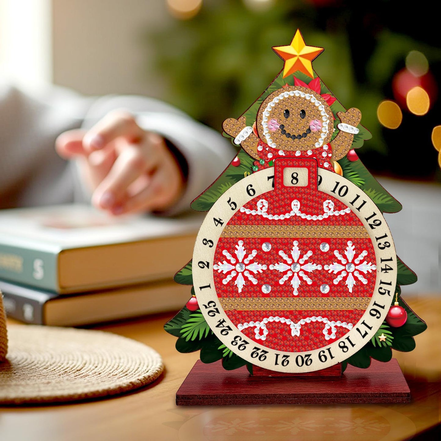 Koekje in kerstboom | kalender | Diamond painting