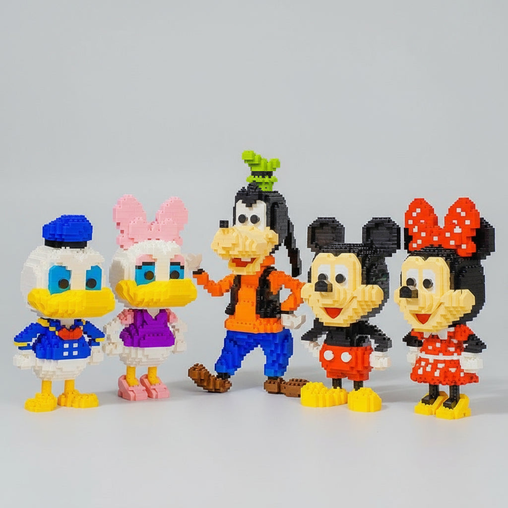 Eend Met Blauw Pakje Bouwblokjes