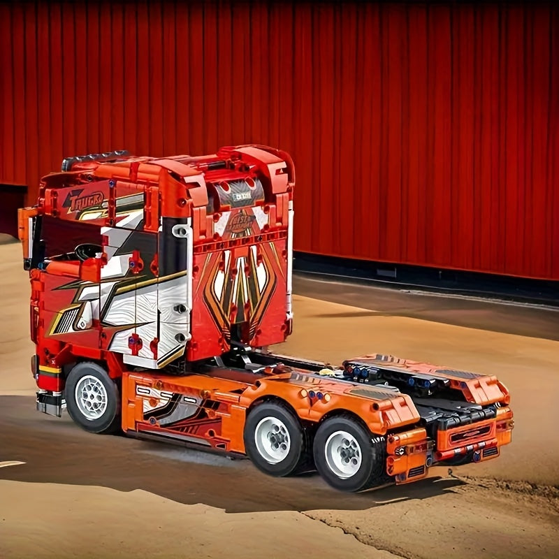MEGA Rode truck | Bouwsteentjes