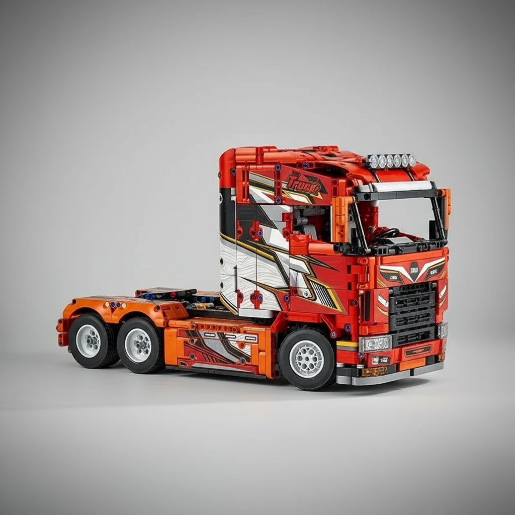 MEGA Rode truck | Bouwsteentjes