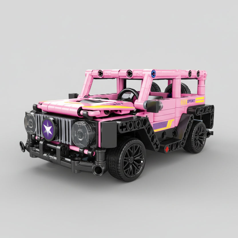 Roze Jeep | Bouwsteentjes