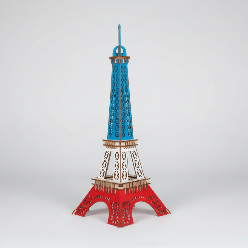 Gekleurde Eiffeltoren Houten Bouwpakketten