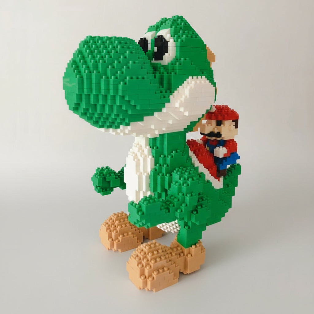 Yoshi En Mario Bouwblokjes