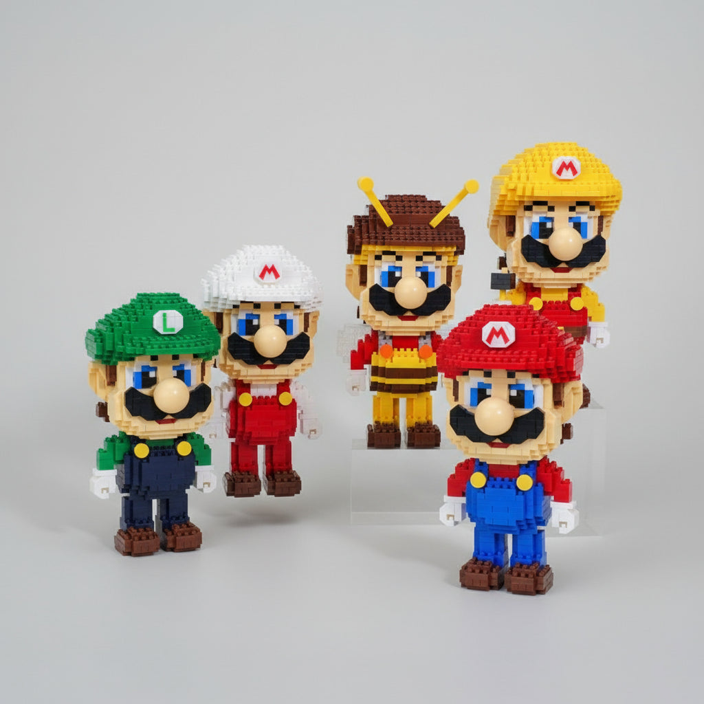 Groene Loodgieter Met Grote Neus Bouwblokjes