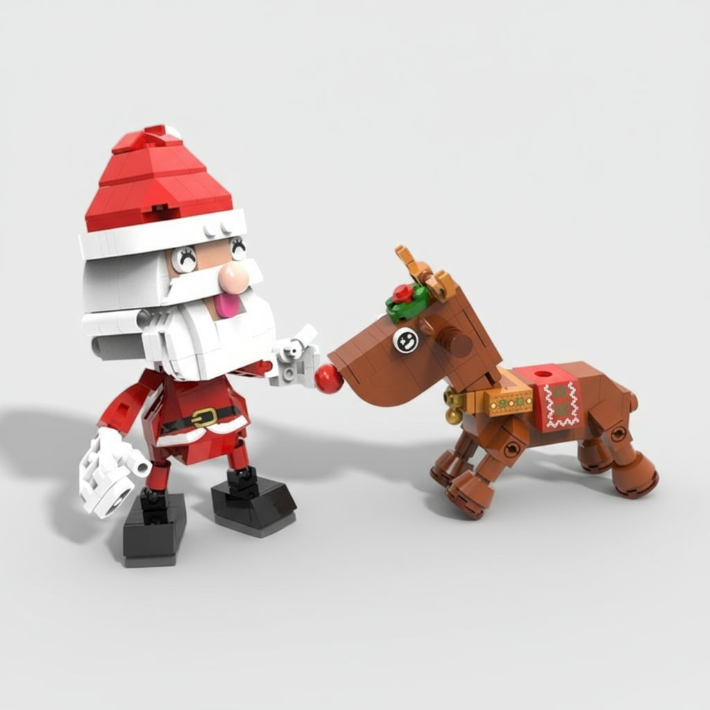 Kerstman Op Rendier