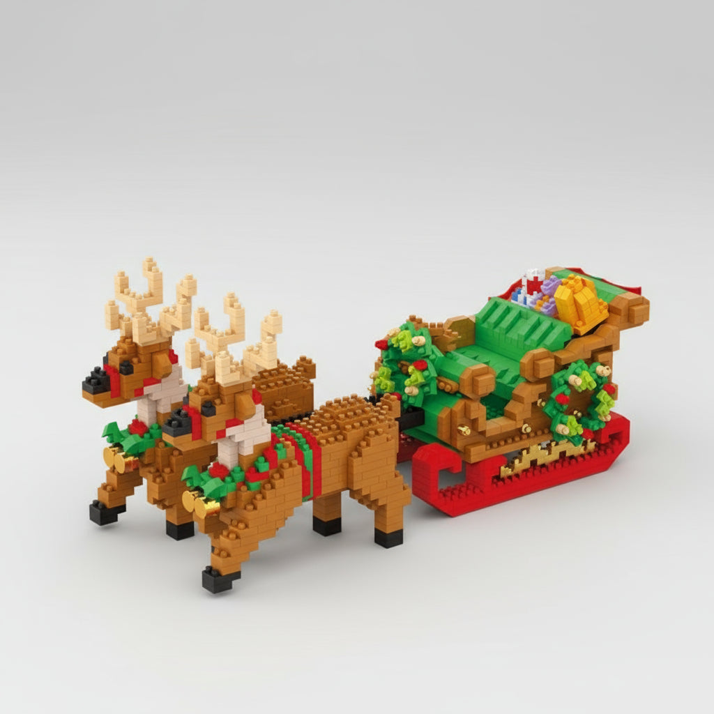Kerstslee - Morgen In Huis Bouwblokjes