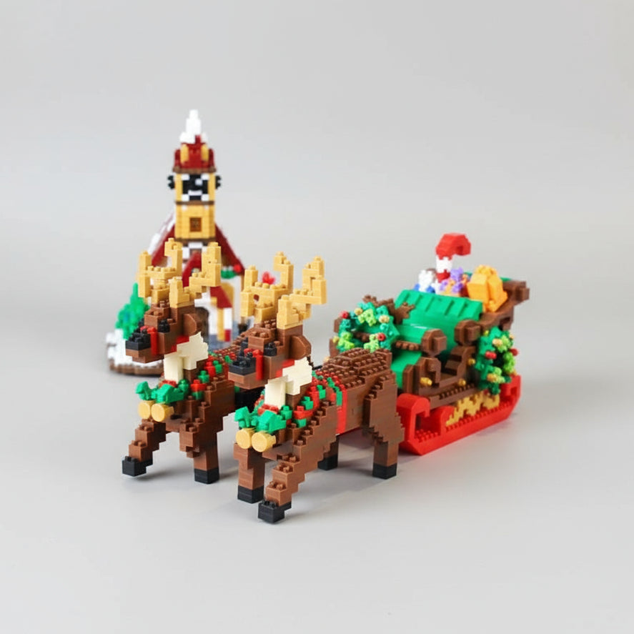 Kerstslee - Morgen In Huis Bouwblokjes