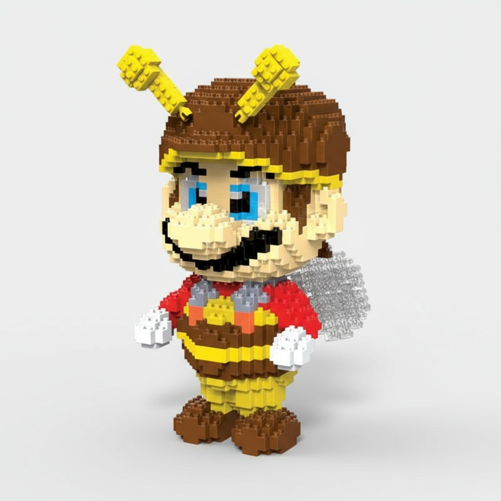 Mario Bij Bouwblokjes