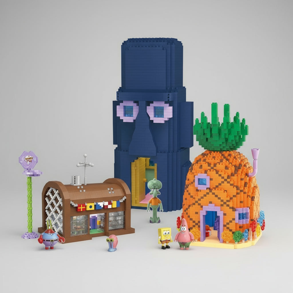 Ananas huis van spons | Bouwsteentjes