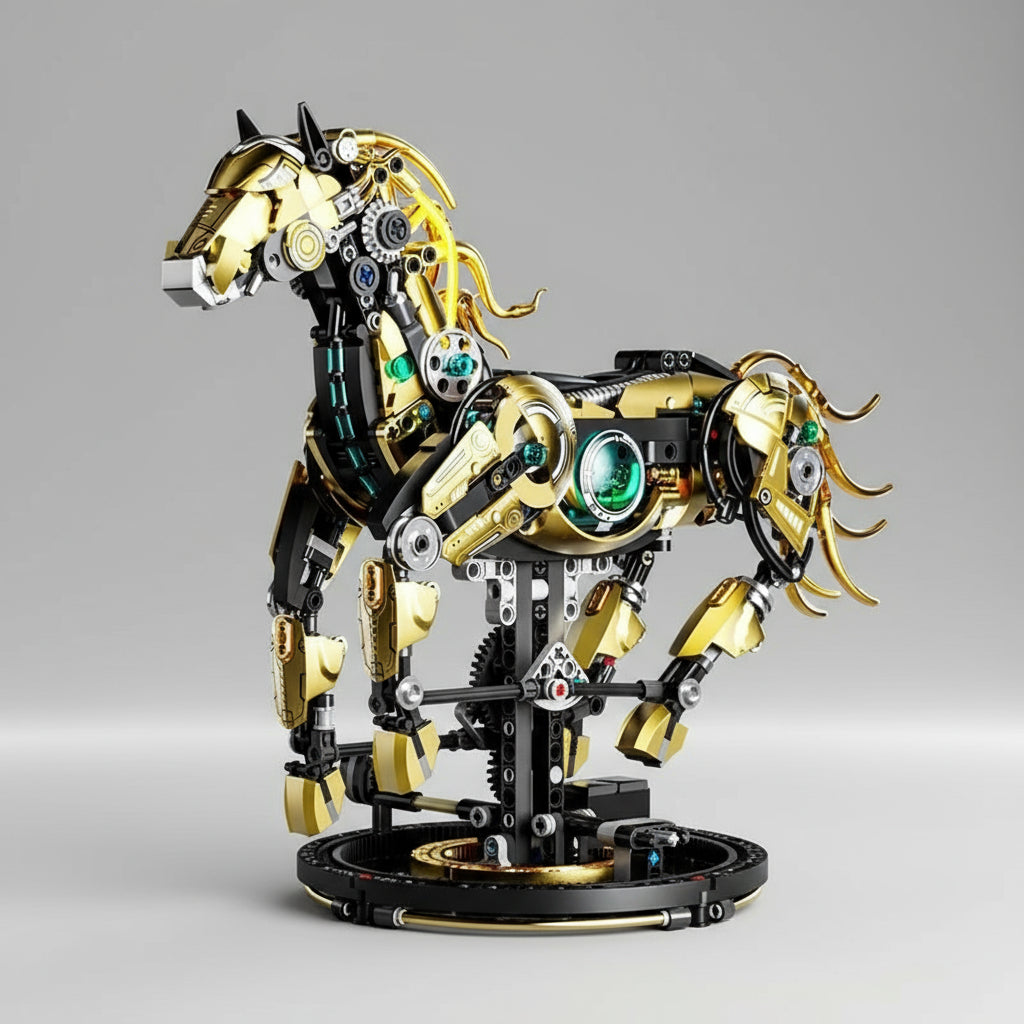 Bewegend paard | Bouwsteentjes