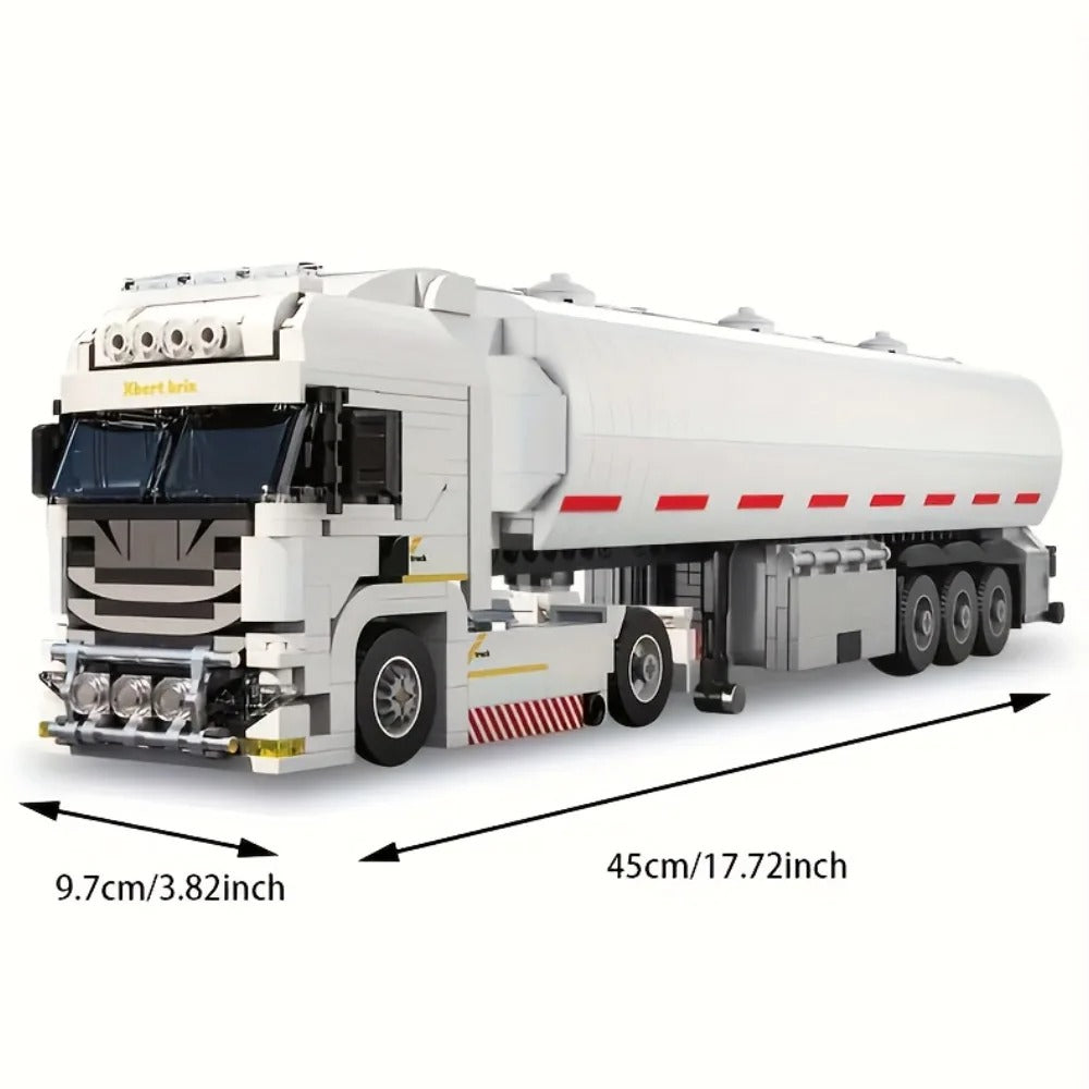 Witte truck | Bouwsteentjes