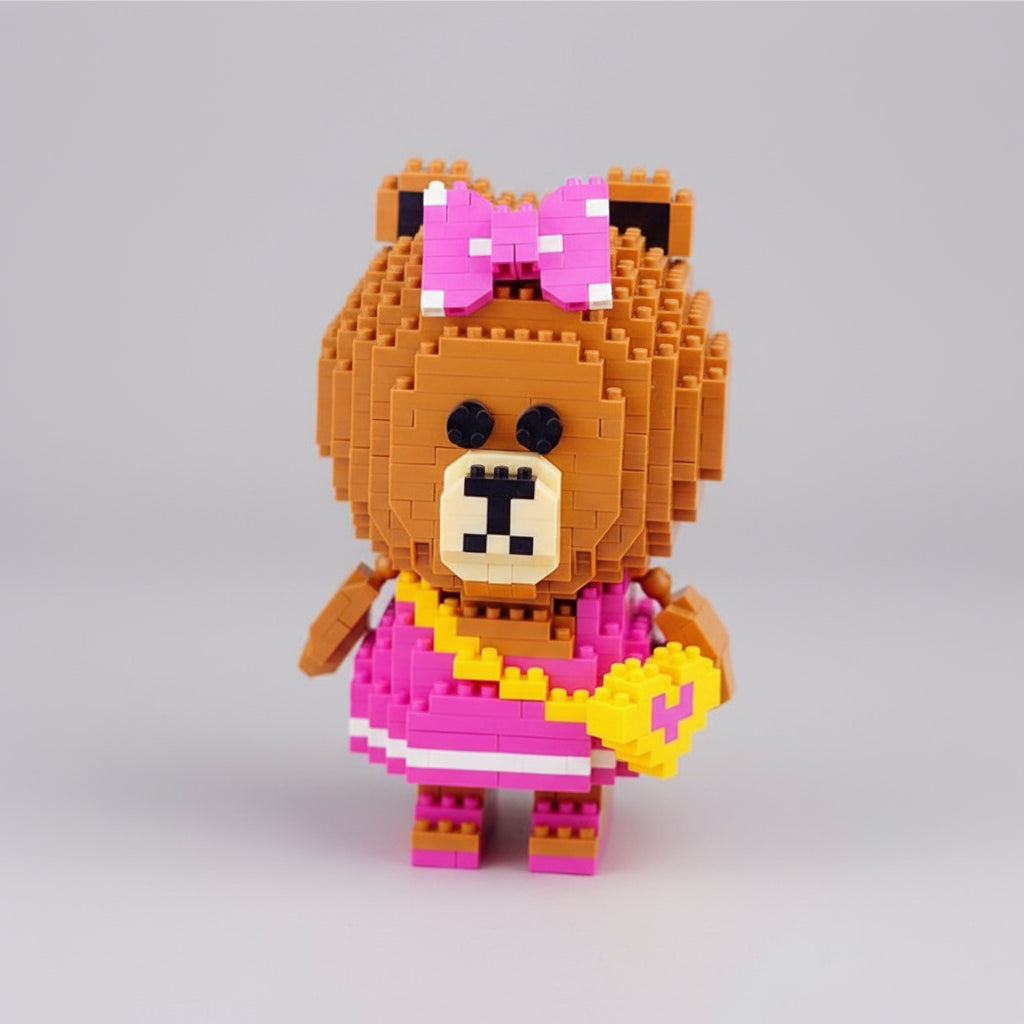 Meisje Beer Bouwblokjes