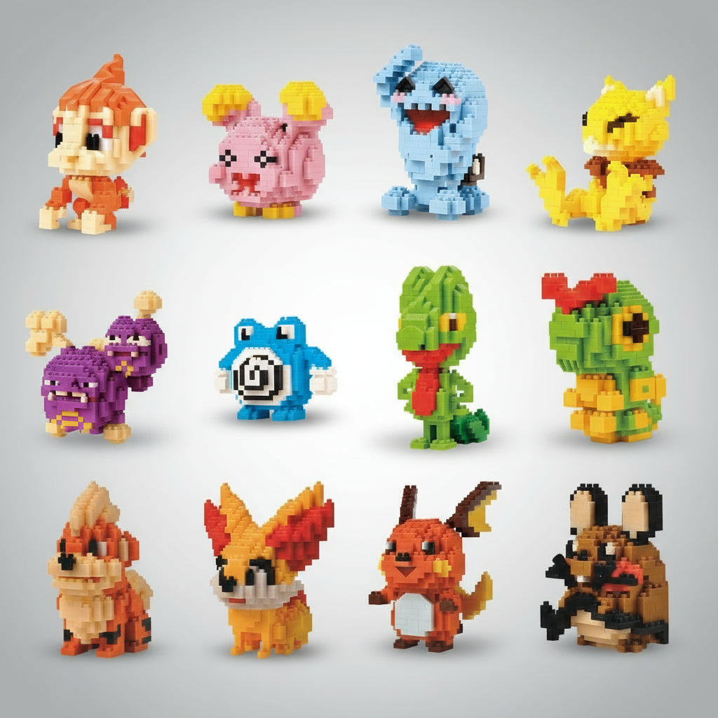 Mini Pokémon Bouwblokjes