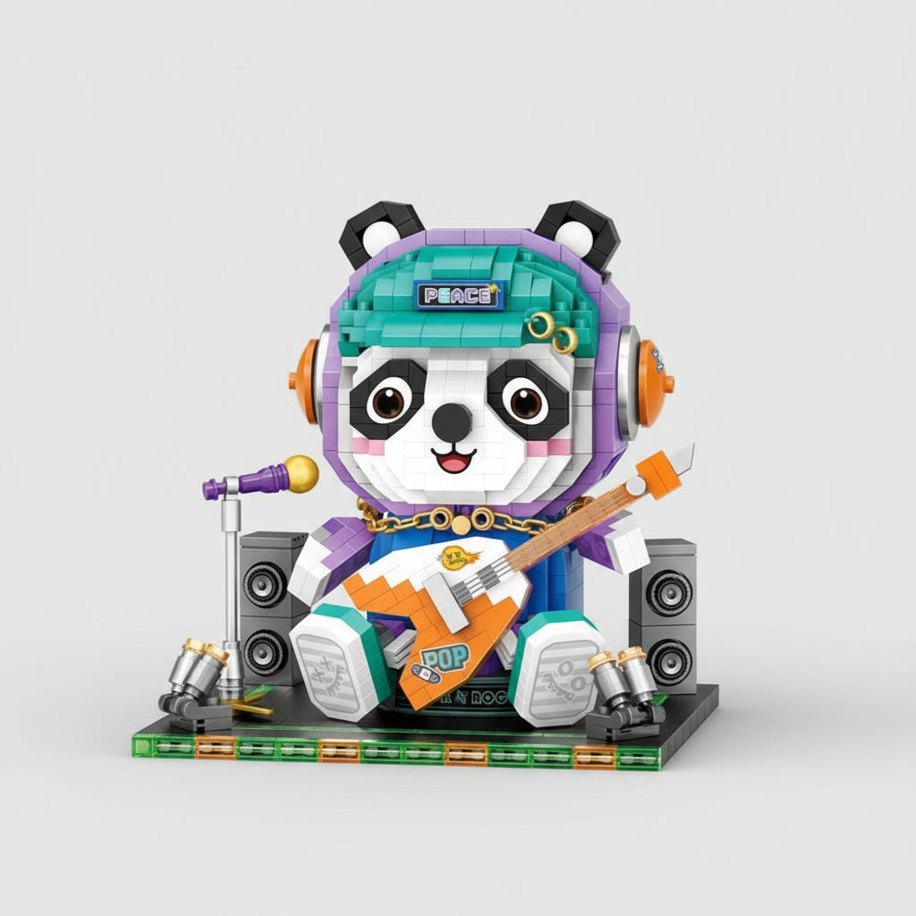 Muziek Panda Bouwblokjes