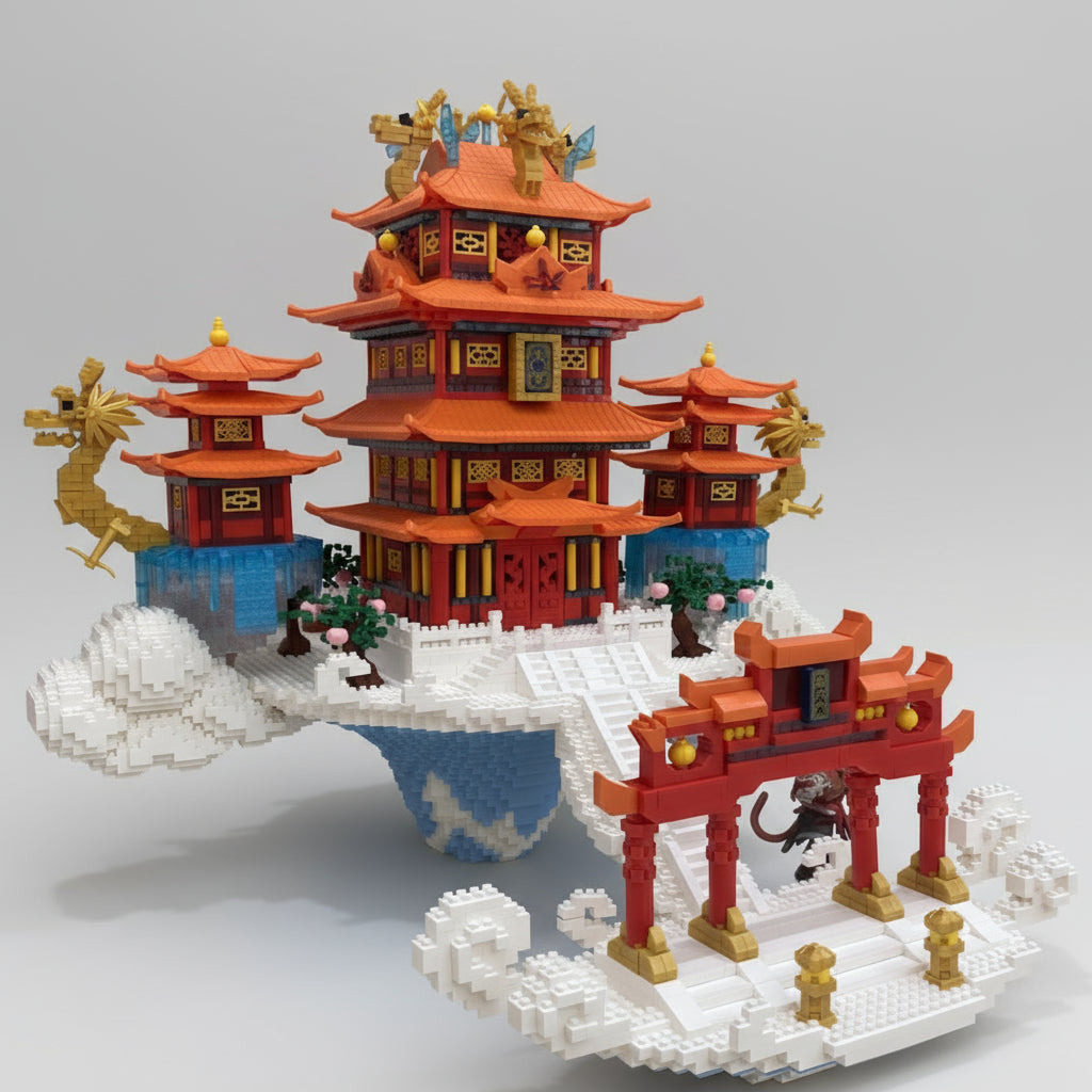 Paleis Op Wolken Bouwblokjes