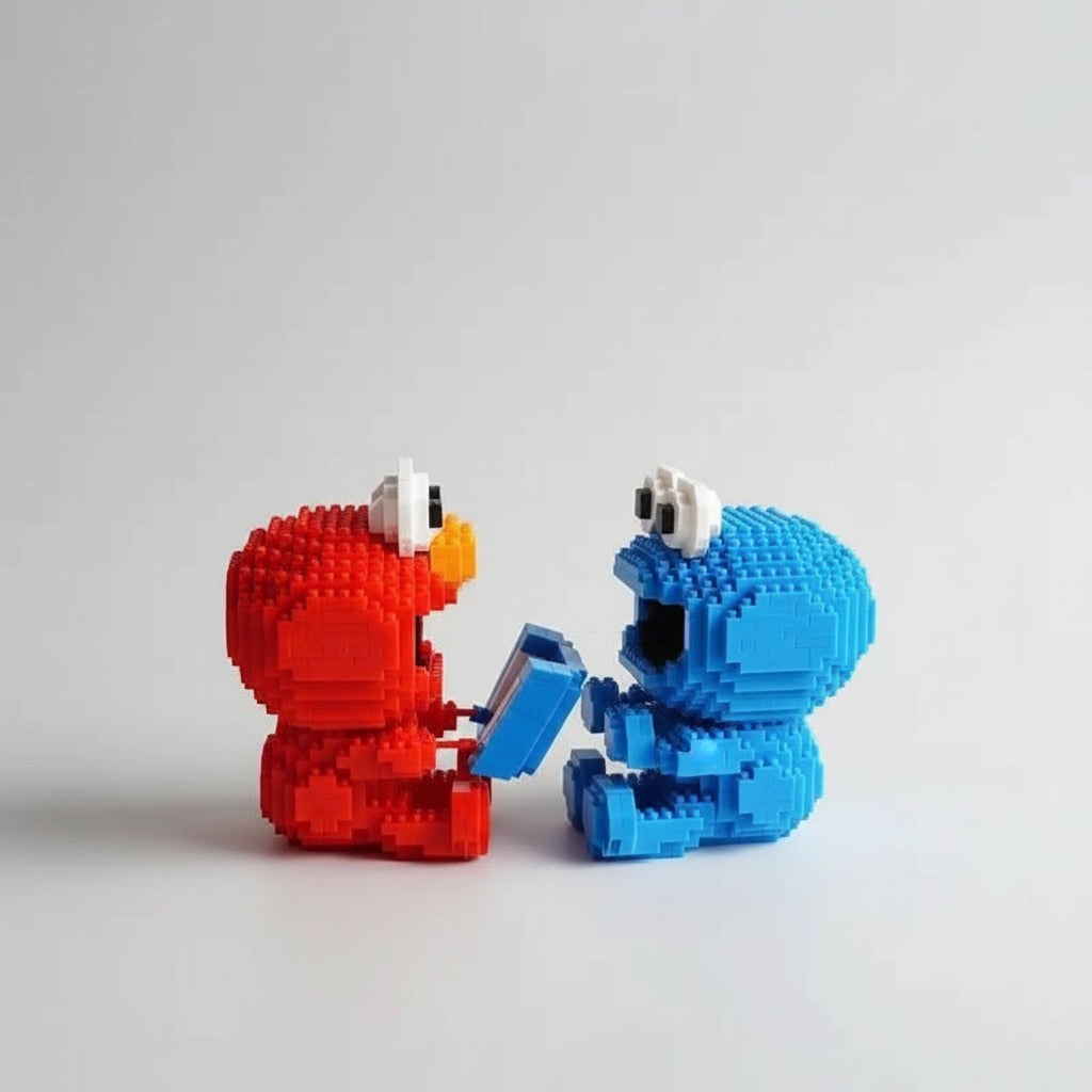 Rode Muppet Bouwblokjes