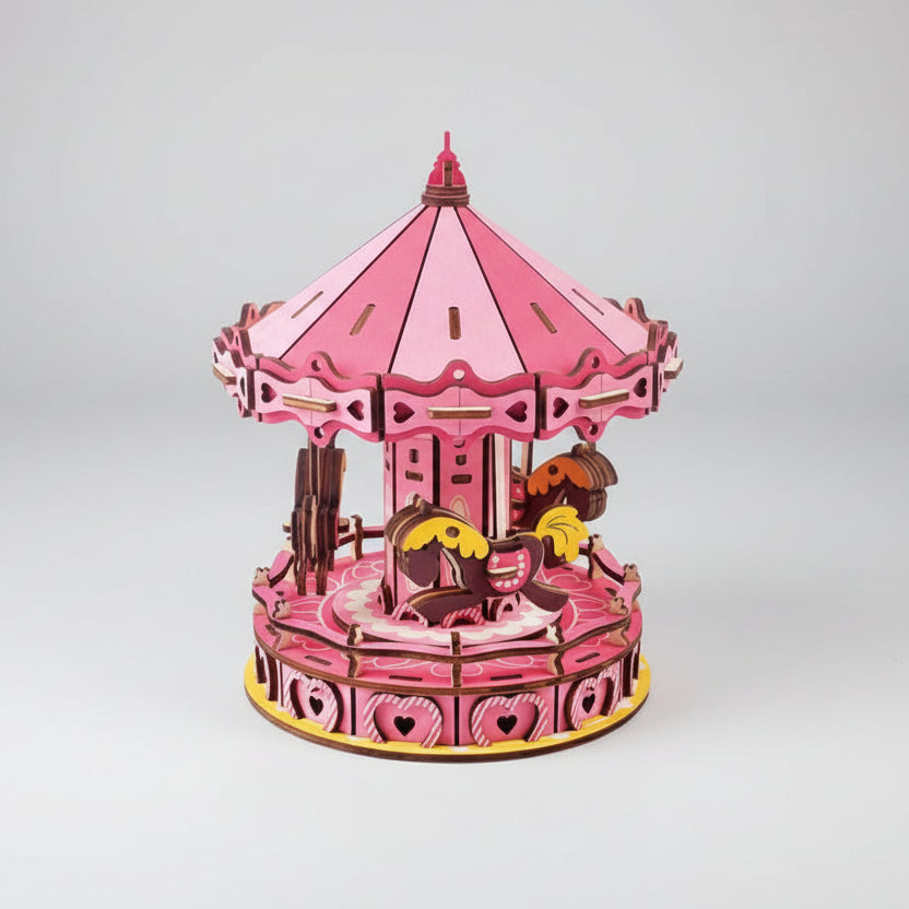 Roze Draaimolen Houten Bouwpakketten