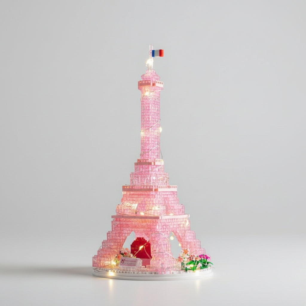 Roze Eiffeltoren Bouwblokjes