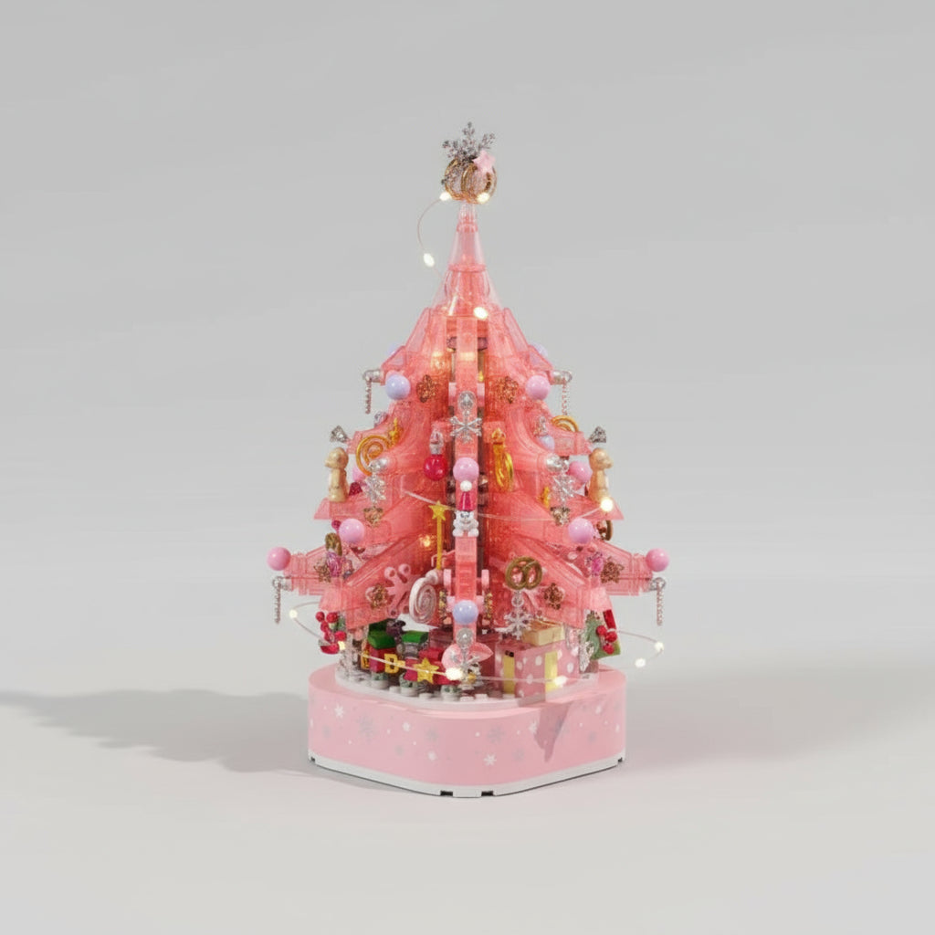 Roze Kerstboom Bouwblokjes