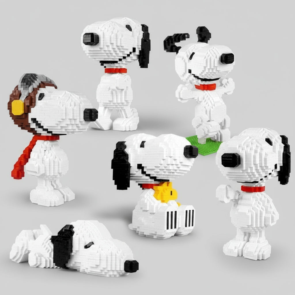 Slapende Fictieve Beagle | Bouwsteentjes