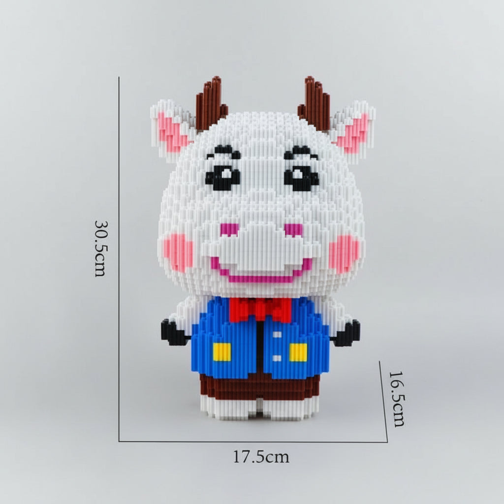 Schattige Koe Bouwblokjes