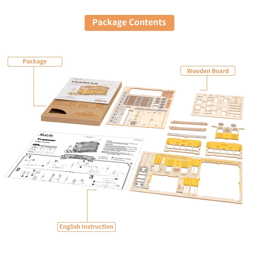 Tram Houten Bouwpakketten
