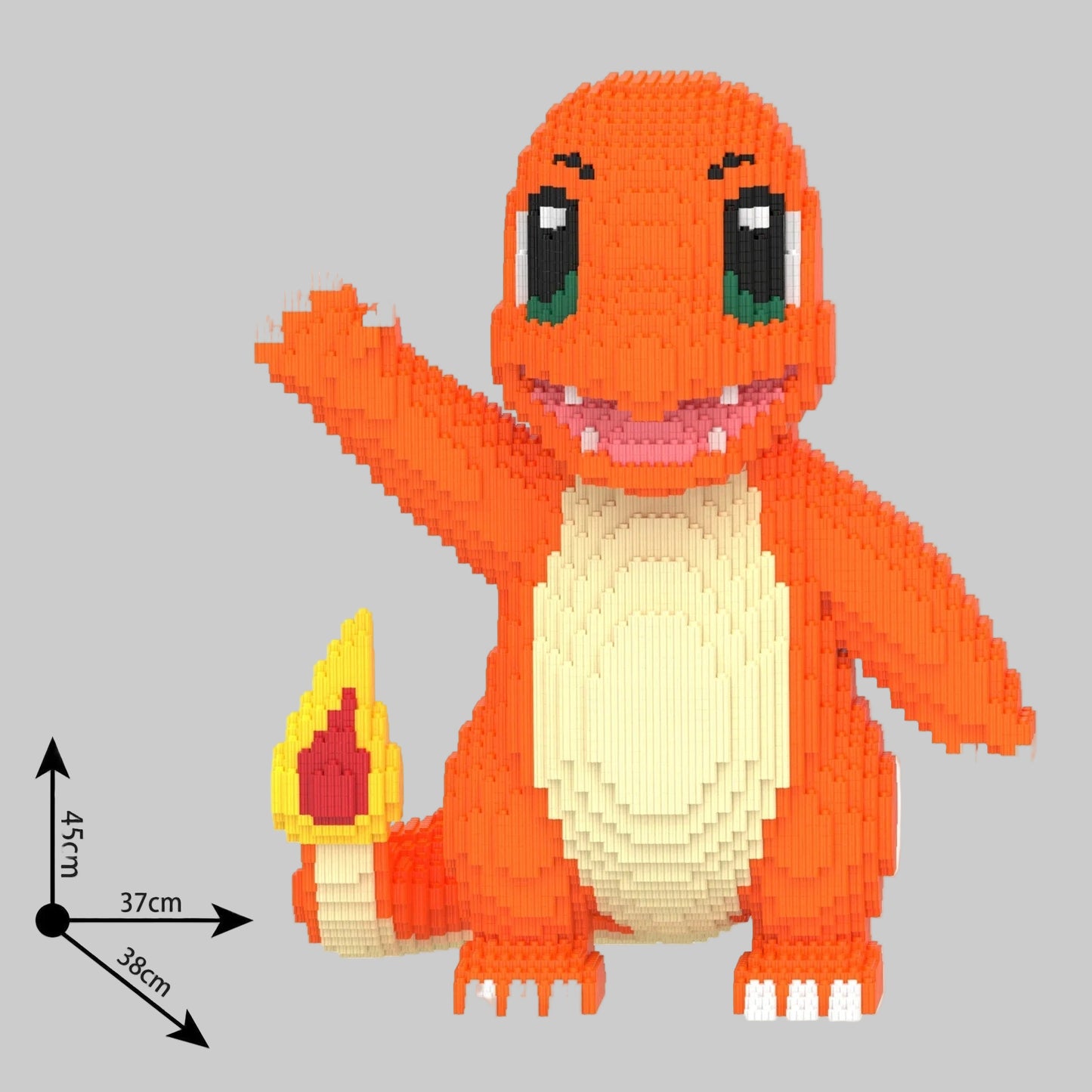 MEGA vurig oranje wezen | Bouwsteentjes