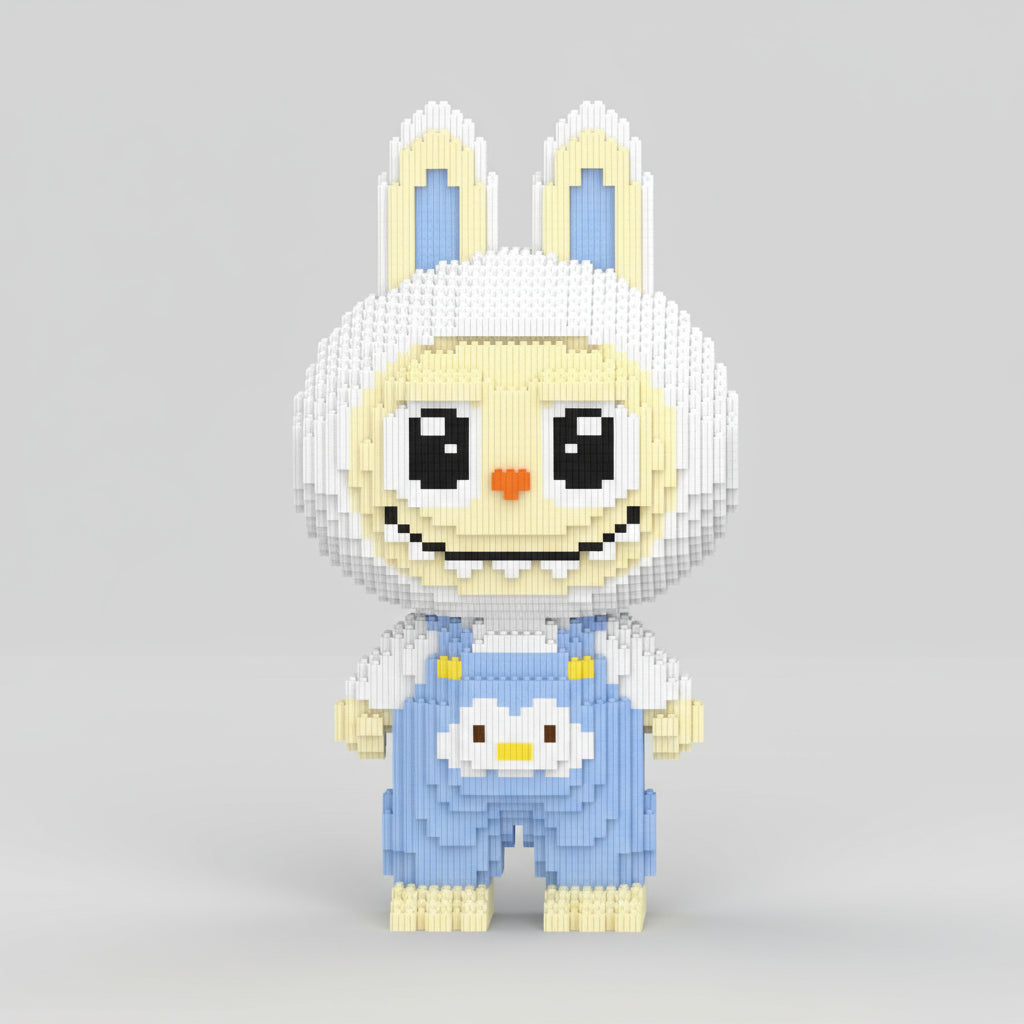 Witte Labubu | Bouwsteentjes