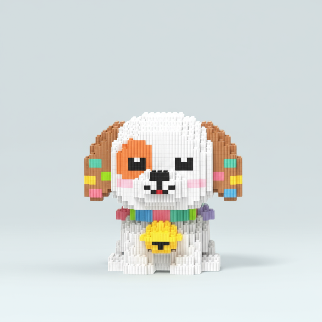 Kleurrijk Hondje | Bouwsteentjes