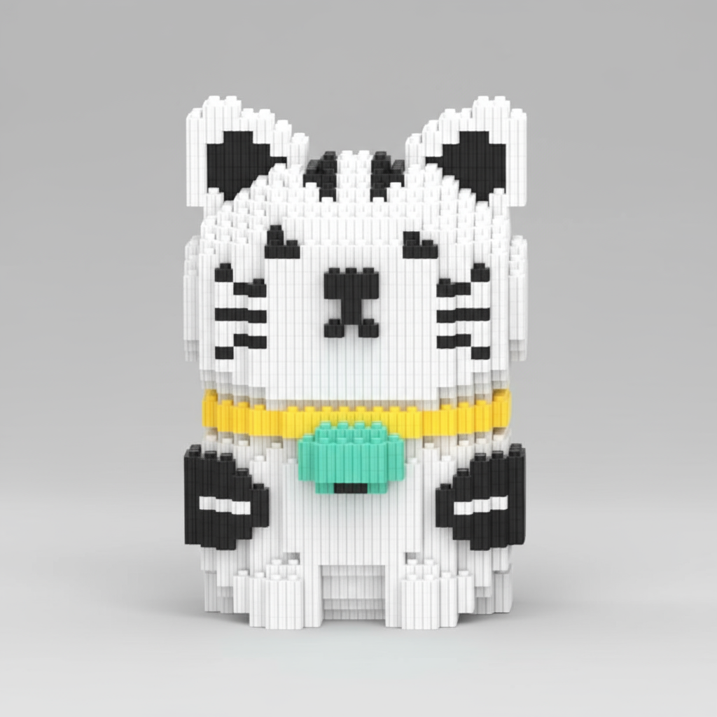 Kat met Halsband | Bouwsteentjes