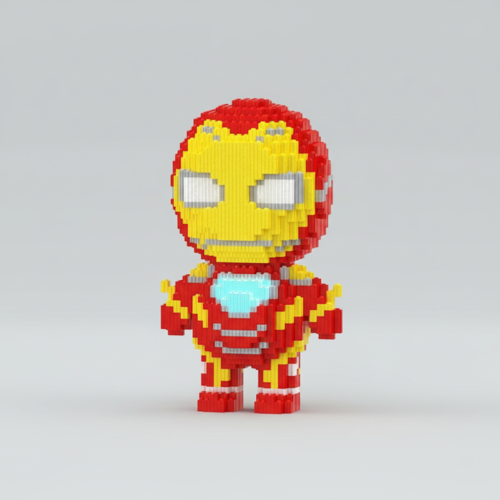 Gele Superheld | Bouwsteentjes