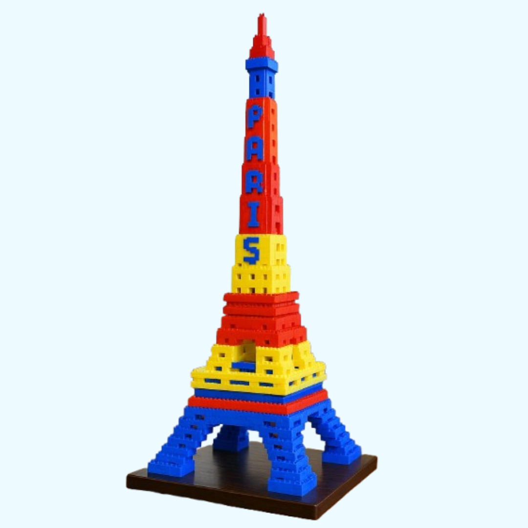 Gekleurde Eiffeltoren | Bouwsteentjes