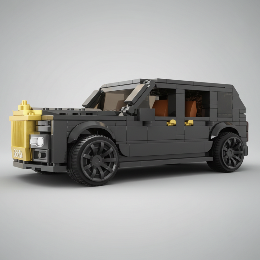 Zwarte auto | Bouwsteentjes