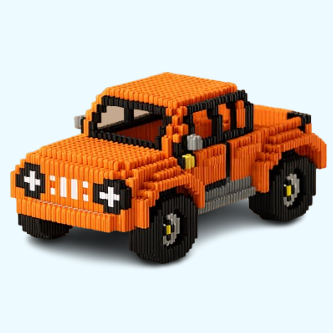 Oranje Truck | Bouwsteentjes