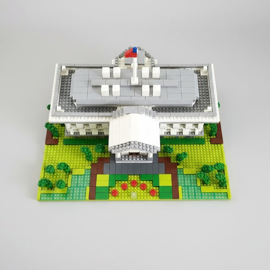 Witte Huis Bouwblokjes