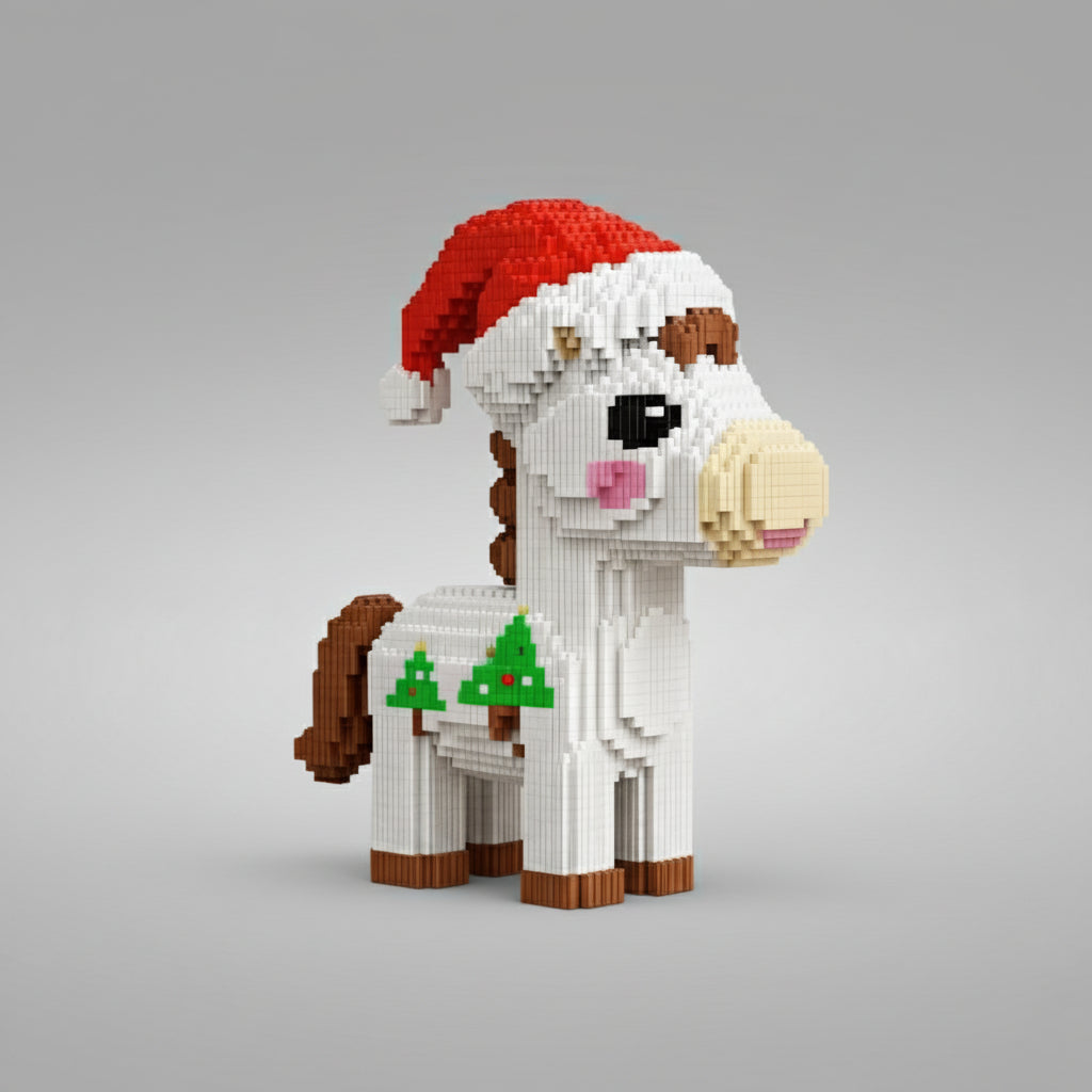 Kerst paard | Bouwsteentjes