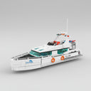 Witte dolfijn boot | Bouwsteentjes