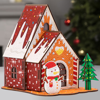 Kerst huis | Bouwpakket | Diamond painting