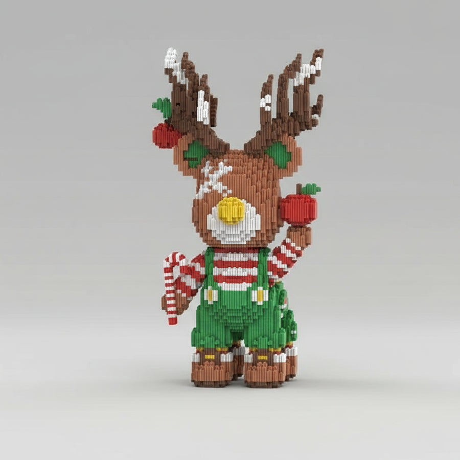 Beer rendier | Bouwsteentjes