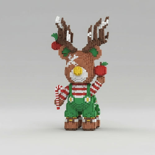 Beer rendier | Bouwsteentjes