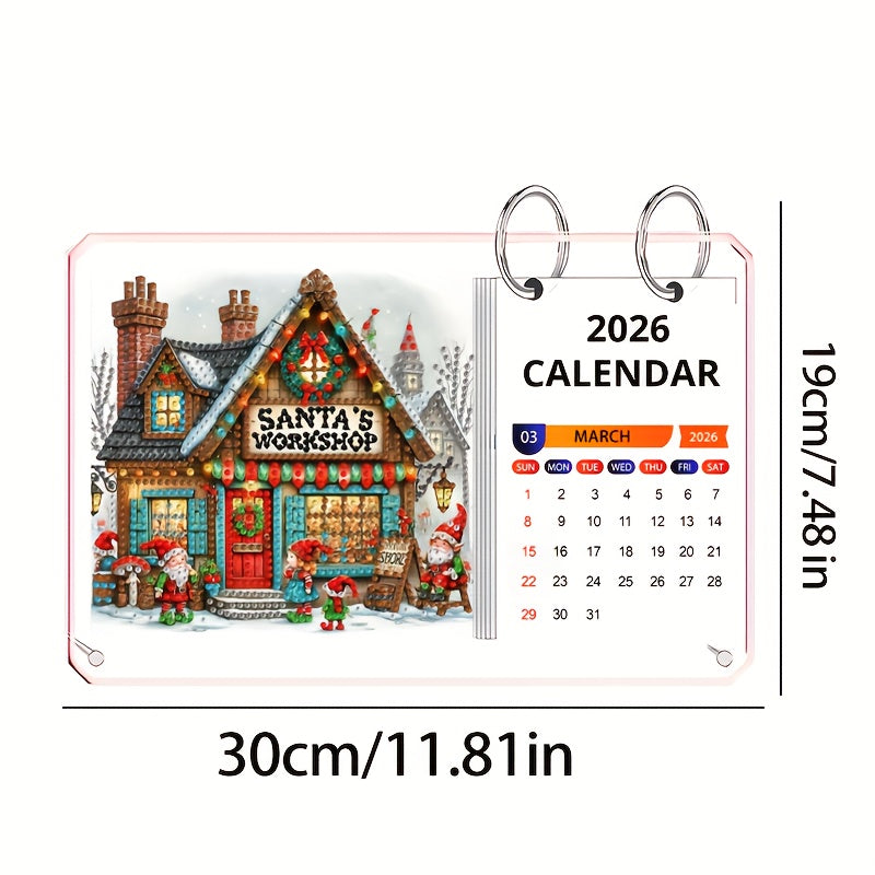 Kerst winkel | Staande kalender | Diamond painting