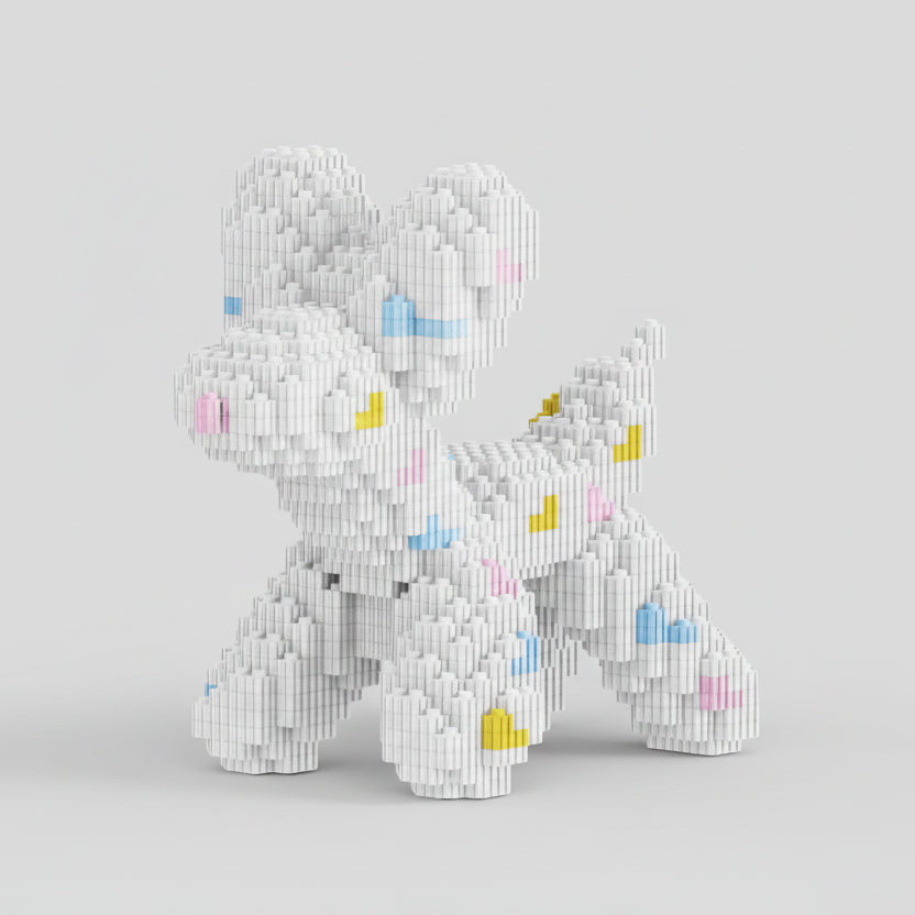 Ballon hond met stipjes | Bouwsteentjes