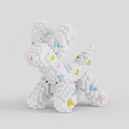 Ballon hond met stipjes | Bouwsteentjes